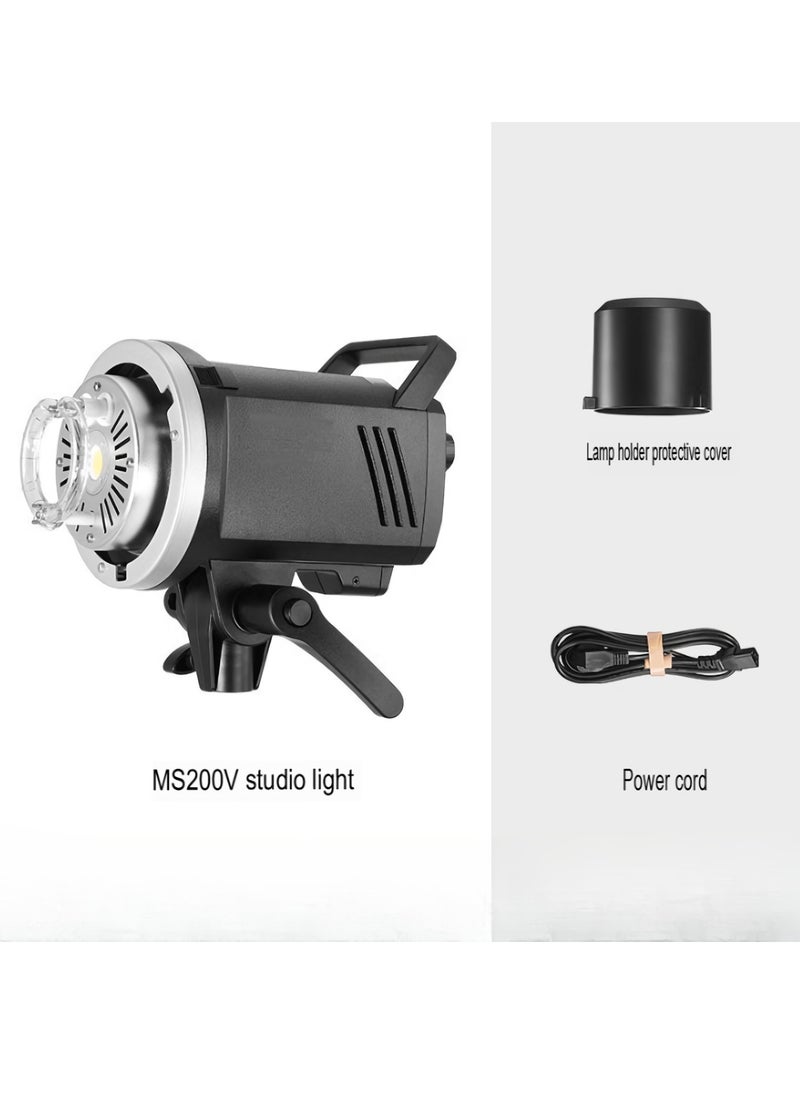 MS200V LED Video Light, Lightweight And Compact Studio Light, Portable Durable Powerful Photography Light, Easy To Carry Fill Light For Studio Photography Portrait Photography, (1pc, MS200V)