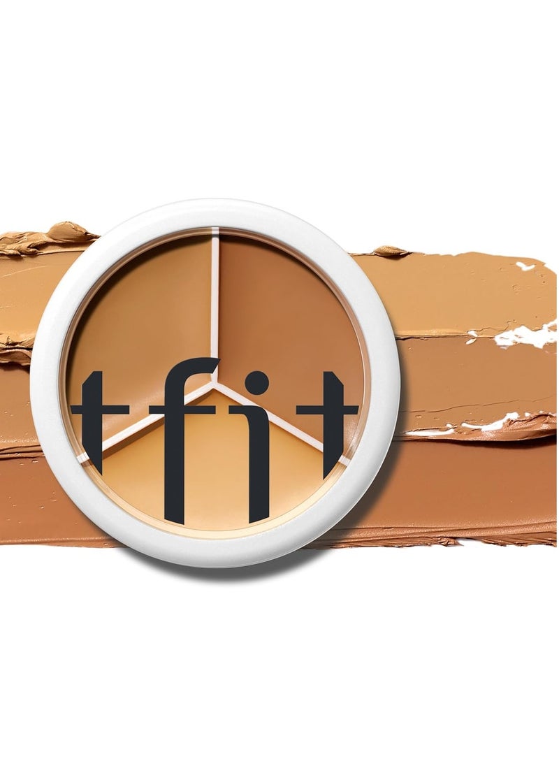 TFIT Cover Up Pro Concealer Palette - 3-in-1 ( 04 dark | 0.52 Oz)