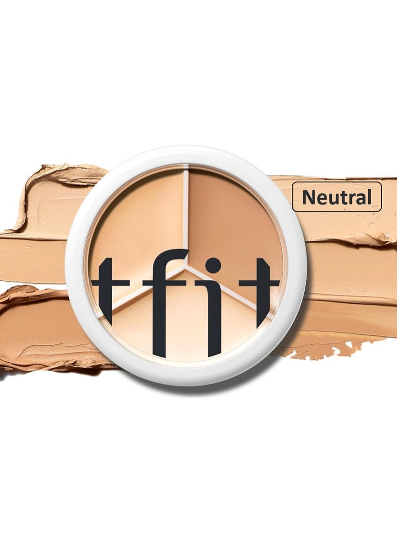TFIT Cover Up Pro Concealer Palette - 3-in-1 ( 01 neutral | 0.52 Oz)