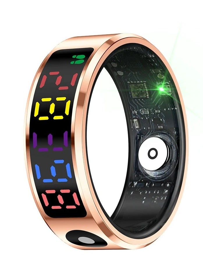 R12 Color Screen Fashion Smart Ring With Smart Touch Health Tracker Fitness IP68 5ATM Waterproof Men Women Intelligent Ring