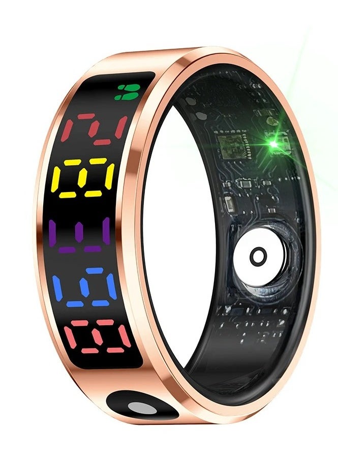 R12 Color Screen Fashion Smart Ring With Smart Touch Health Tracker Fitness IP68 5ATM Waterproof Men Women Intelligent Ring
