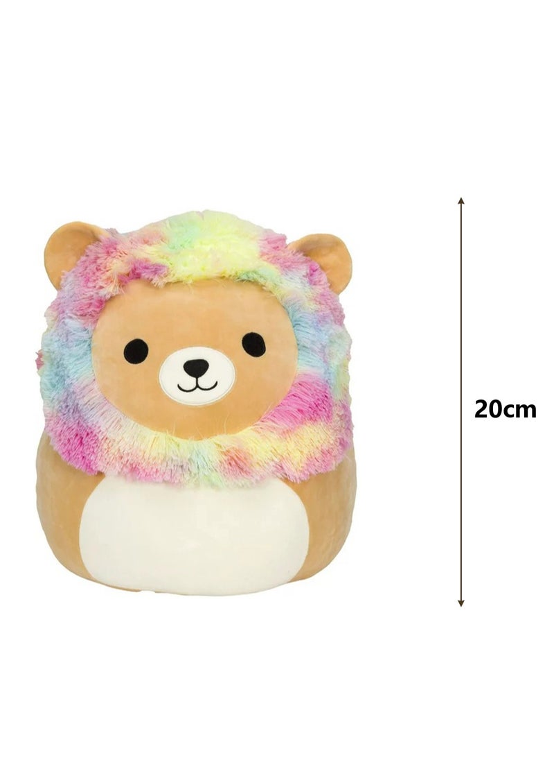 20cm Cute Doll Plush Toy Rag Doll Pillow Doll, Suitable For Room Decoration Children'S Birthday Gift (Colorful Little Lion)