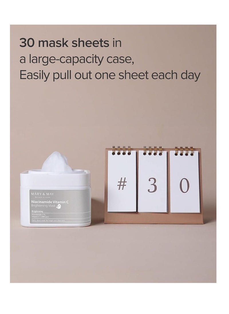 Mary&May Niacinamide Vitamin C Mask | 30ea