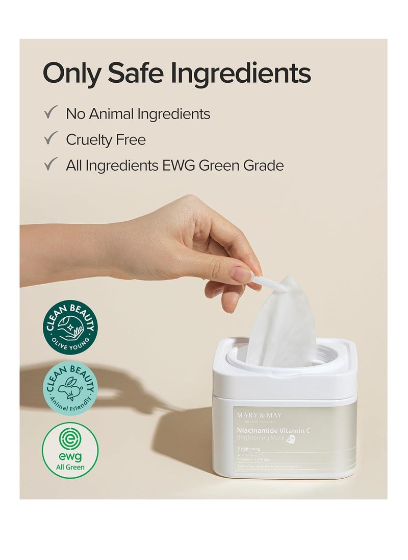 Mary&May Niacinamide Vitamin C Mask | 30ea