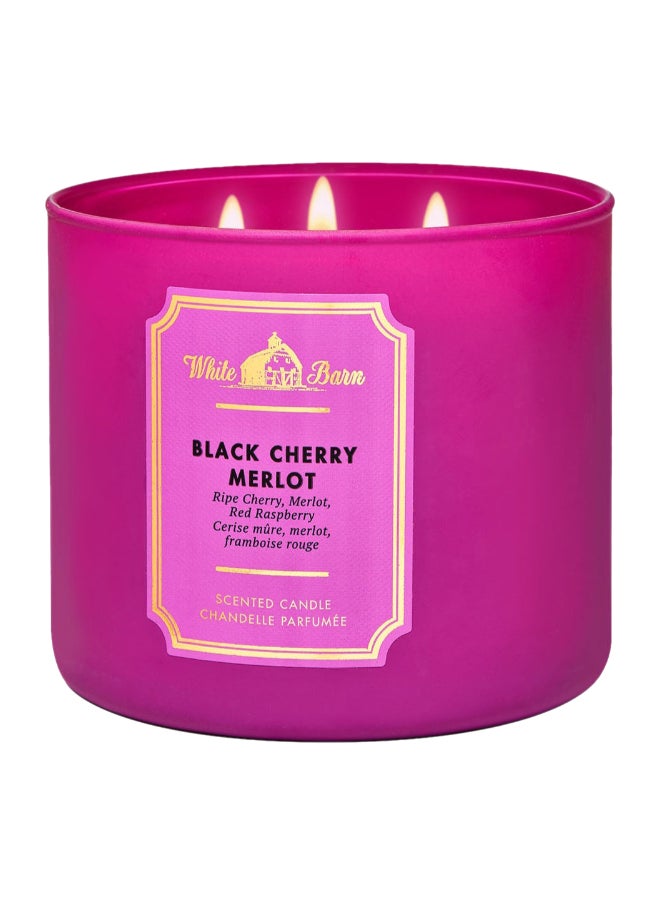 Black Cherry Merlot 3-Wick Candle