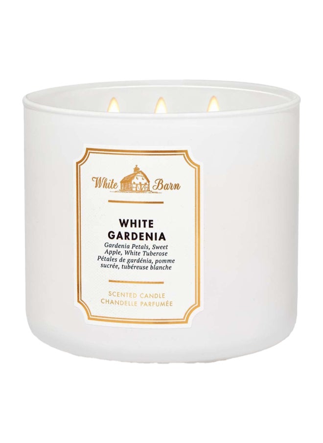 White Gardenia 3-Wick Candle