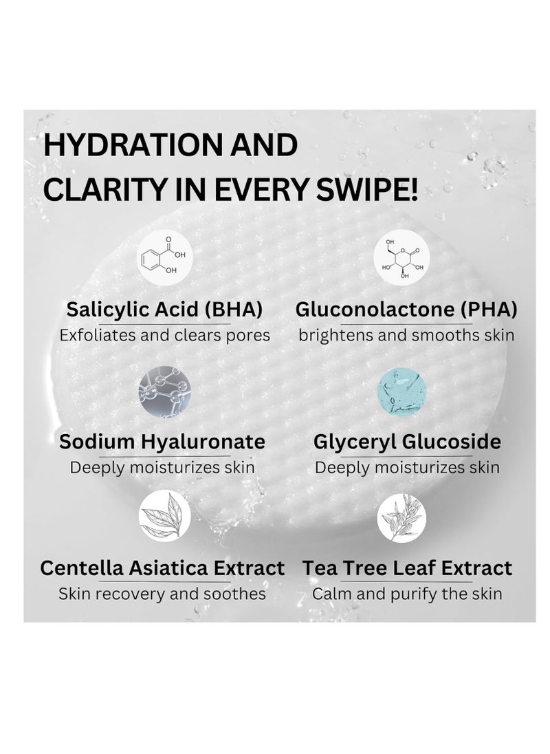 NEEDLY Exfoliating Facial Pads with BHA & PHA | 60 pads