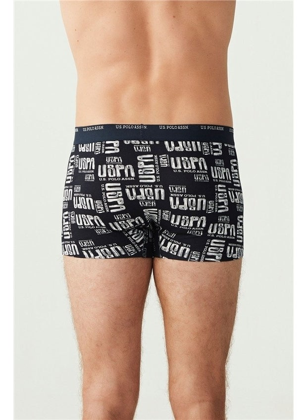 BASE. Polo Assn. Men's Navy Blue - Navy Blue Melange 3-Piece Boxer