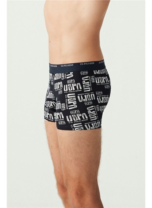 BASE. Polo Assn. Men's Navy Blue - Navy Blue Melange 3-Piece Boxer