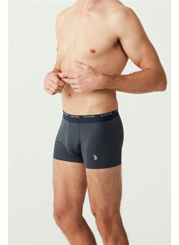BASE. Polo Assn. Men's Navy Blue - Navy Blue Melange 3-Piece Boxer