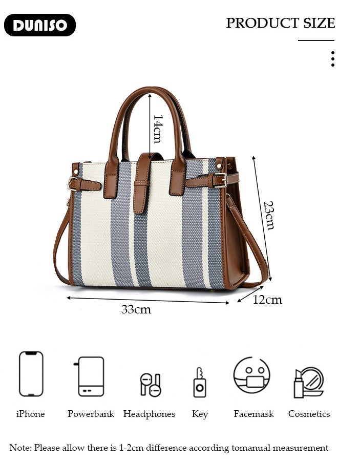 Elegant Women's Handbag,Crossbody Bag with Removable Shoulder Strap,Large Capacity Tote Bag Shoulder Bag Fashion Ladies Satchel Bag for Women/Ladies Office Travel Daily Bag