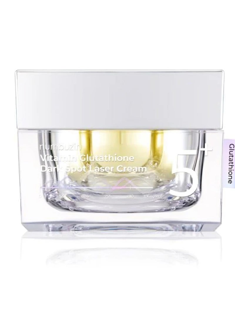 Numbuzin No. 5 Vitamin Glutathione Dark Spot Laser Cream – Brightening & Dark Spot Corrector, 50ml – Reduces Hyperpigmentation & Evens Skin Tone