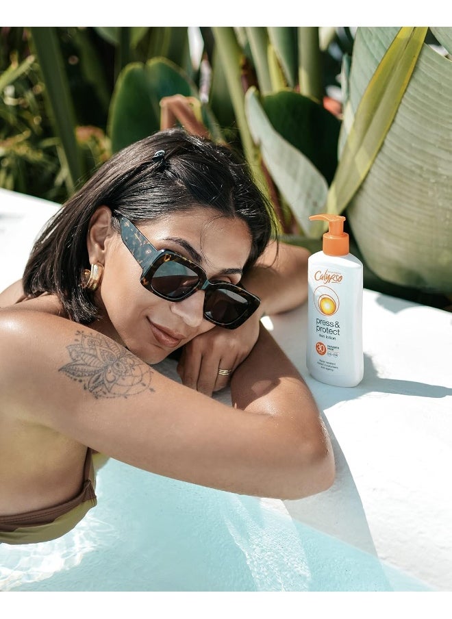 Calypso Press and Protect Sun Lotion, SPF30, 200ml