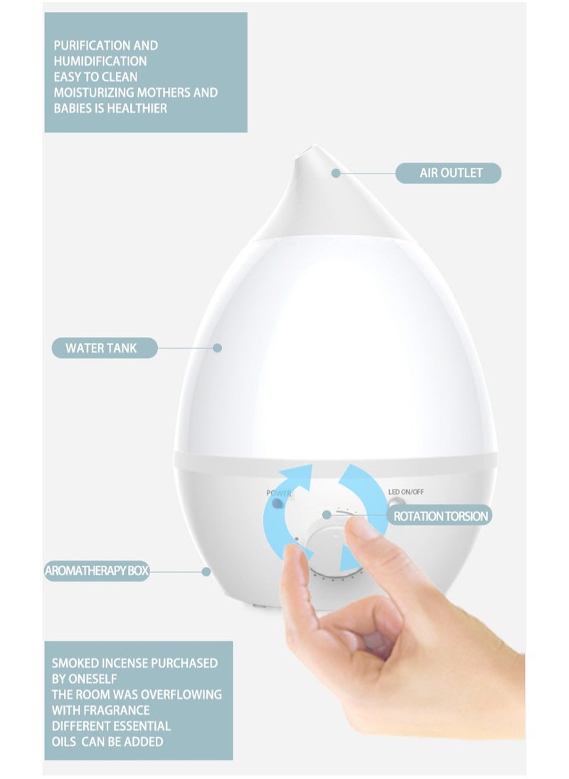 Cool Mist Humidifier for Baby with Diffuser Baby Humidifier for Bedroom, office，Nursery + Large Rooms, Quiet, Auto Shut Off, Runs +16hrs