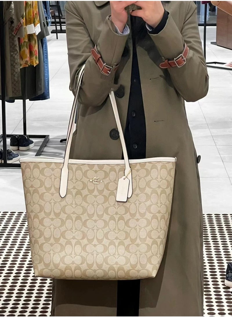 COACH Women's Classic Fashion Large Handbag Shopping Bag