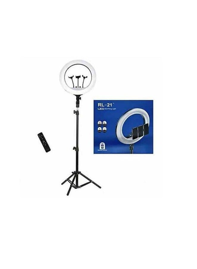 RL21 Inch Ring Light Tripod LED Soft Ring Light with Remote Control