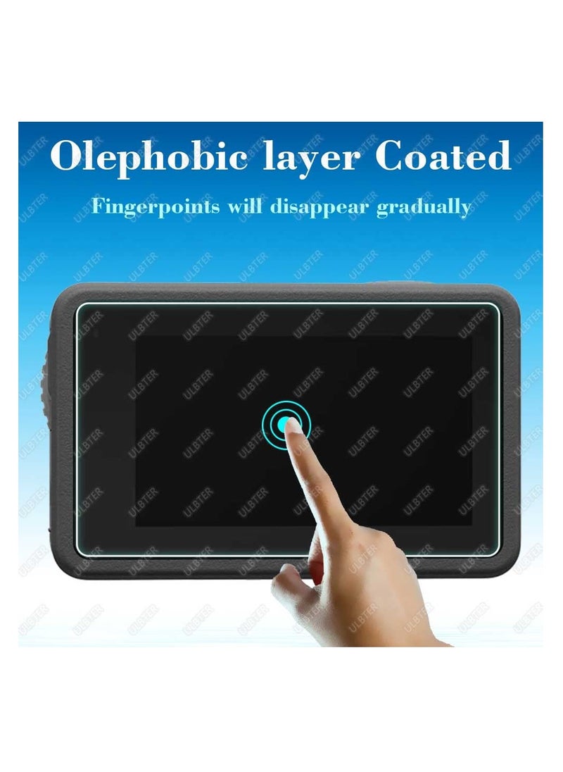 Screen Protector for DJI OSMO Action 3, Lens Cap Cover, 0.3mm 9H Hardness Tempered Glass Protector, Anti-Scrach Anti-Fingerprint Anti-Bubble Camera Protect Film