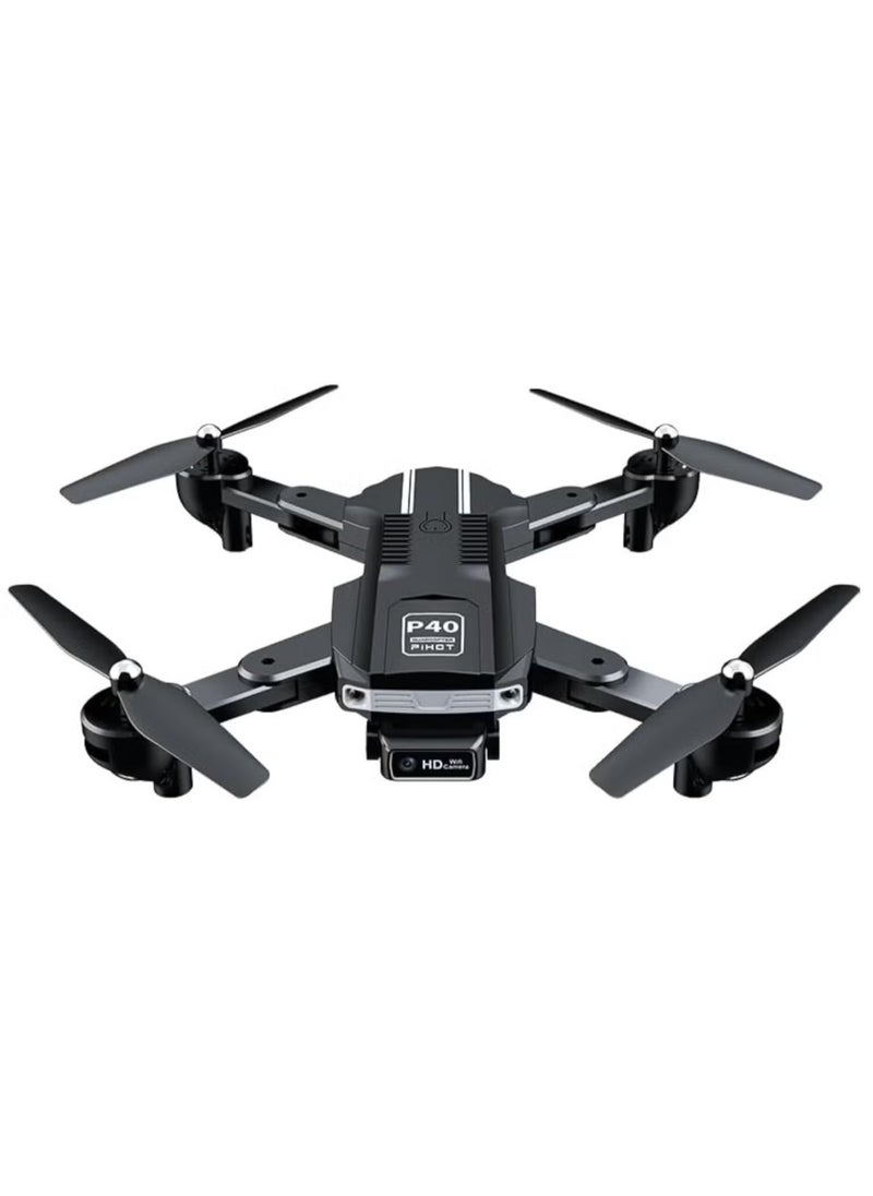 P40 Drone with Dual Camera – Remote Camera Mode Adjustment, Visual Positioning, Stable Flight, 4K HD Cameras, Foldable Design, Portable Suitcase for Easy Transport, Ideal for Photography, Vlogging, and Aerial Adventures