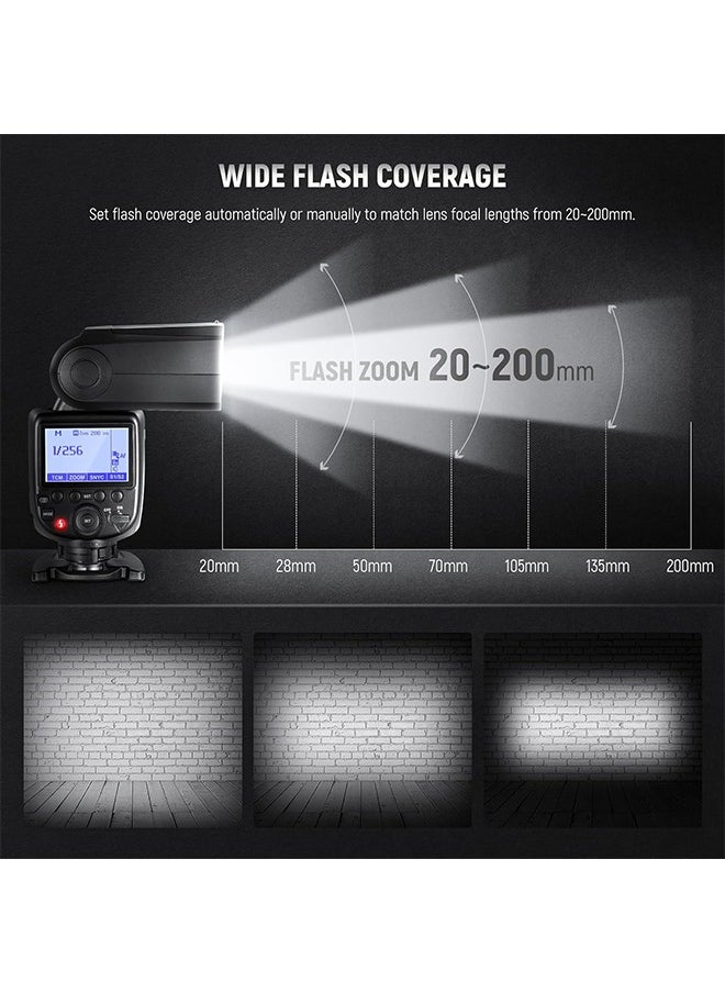 NEEWER NW700-S TTL Flash Speedlite Compatible with Sony DSLR Cameras, 1/8000s High Speed Sync Speedlight, 1/1-1/256 Output, TCM Function, 230 Full Power Flash, 0.1-2.7s Fast Recycling Flashlight