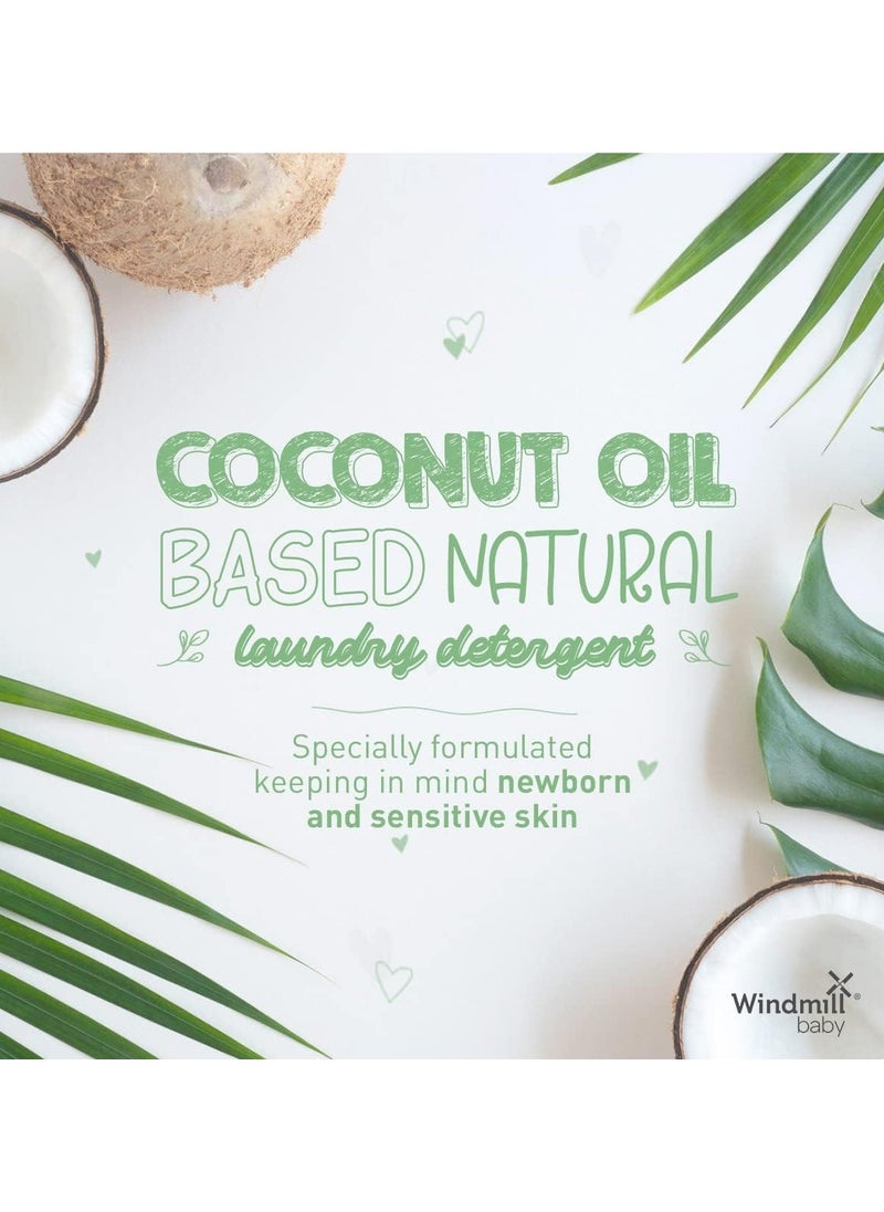 baby Hypoallergenic & Sensitive Laundry Detergent, USDA Certified Natural, for Newborns and Sensitive Skin, Powered by Bio-Enzymes, Fragrance Free - 900ml