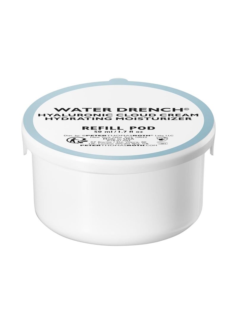 Peter Thomas Roth | Water Drench Hyaluronic Cloud Cream Hydrating Moisturizer Refill Pod, Hydrating Moisturizer for Face, Up to 72 Hours of Hydration for Youthful-Looking Skin, Fragrance Free