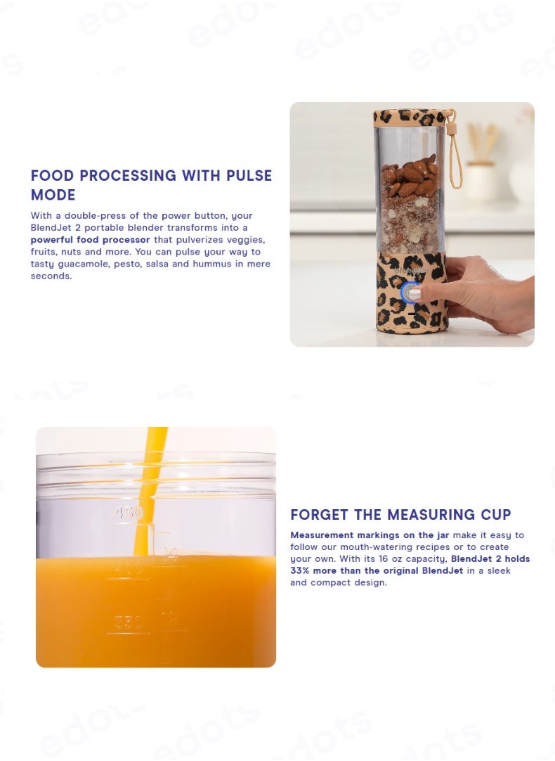 V2 Portable Blender, 475ml USB-C Rechargeable, Leak Proof, BPA-Free, Ice Crusher, Stainless Steel Blades, Personal Smoothie Maker - Lime