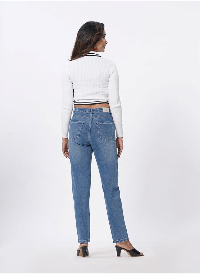 MISS MAVEN WOMEN MOM FIT JEANS