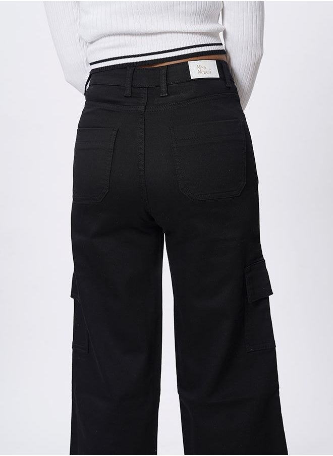 MISS MAVEN WIDE LEG CARGO TROUSERS