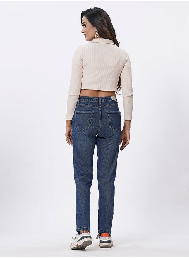 MISS MAVEN WOMEN MOM FIT JEANS
