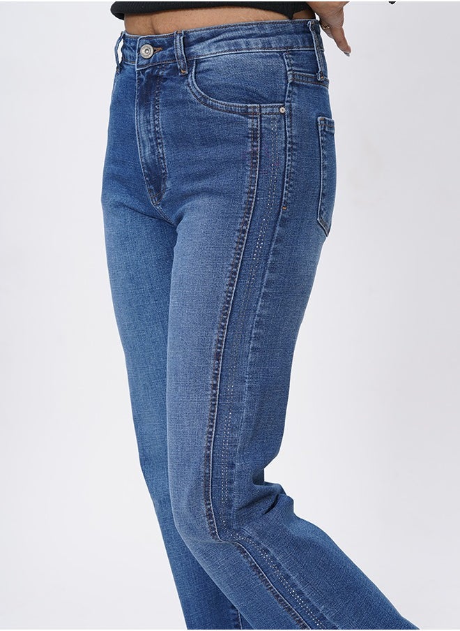 MISS MAVEN WOMEN STRAIGHT FIT JEANS