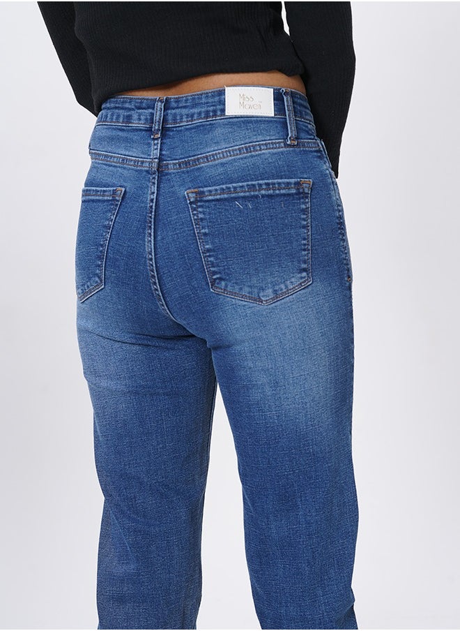 MISS MAVEN WOMEN STRAIGHT FIT JEANS
