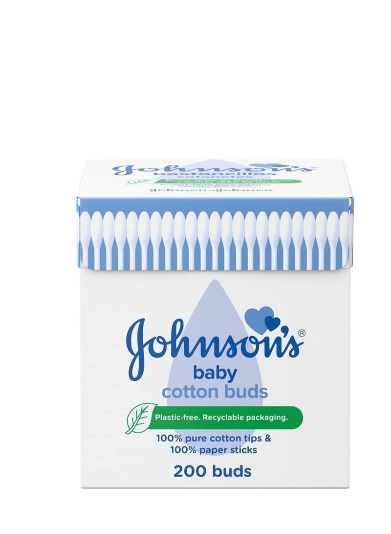 200-Piece Pack Of 4 Baby Cotton Buds