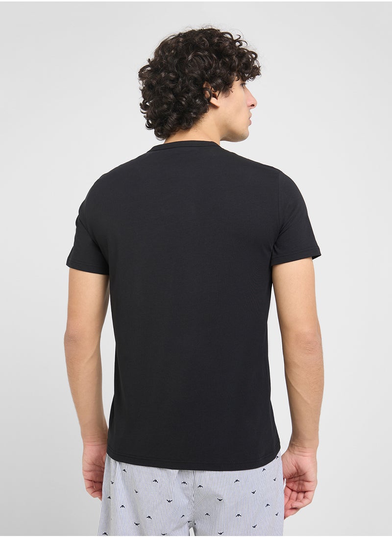 Beachwear Logo Crew Neck T-Shirt