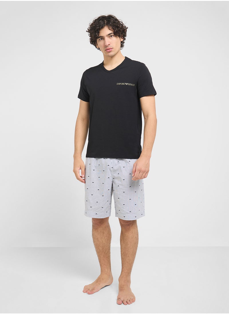 Beachwear Logo Crew Neck T-Shirt