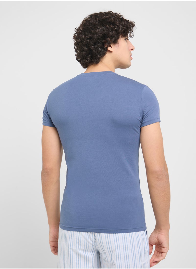 Beachwear Logo Crew Neck T-Shirt