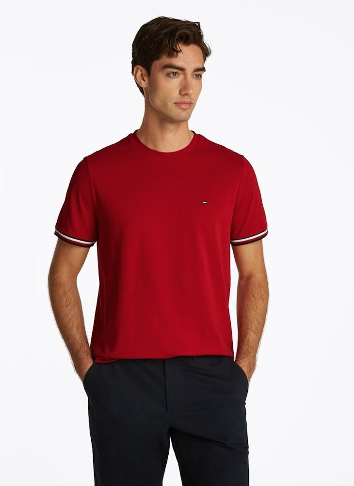Global Stripe Cuff T-Shirt