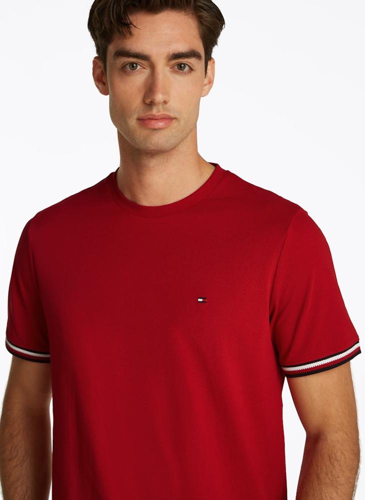 Global Stripe Cuff T-Shirt