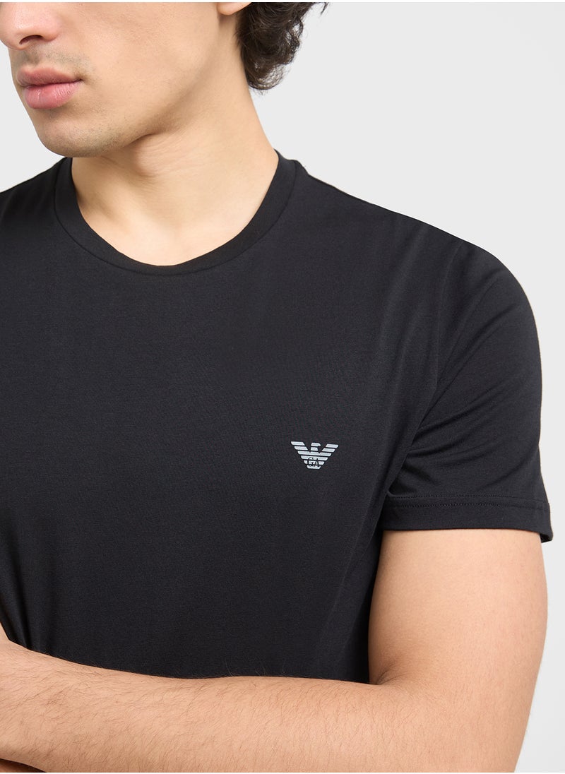 Beachwear Logo Crew Neck T-Shirt
