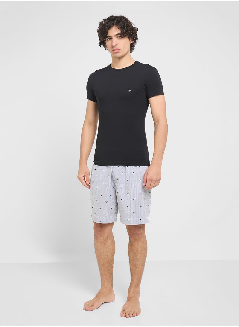 Beachwear Logo Crew Neck T-Shirt