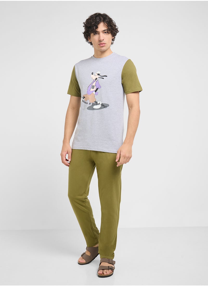 Nightwear T-Shirt & Pants Set