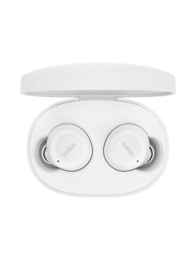 SoundForm Bolt True Wireless Earphones With Dual Mic And Stereo HiFi Sound White