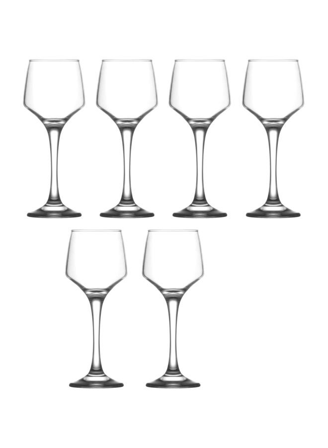 6-Piece Lal Glass Set Clear 80ml