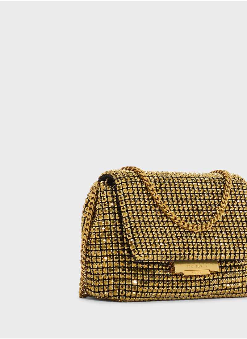 Gliters Crystal Mini Cross Body Bag
