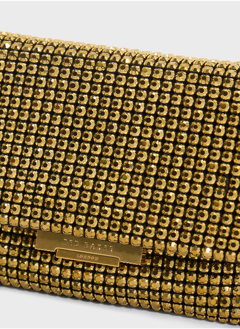 Gliters Crystal Mini Cross Body Bag
