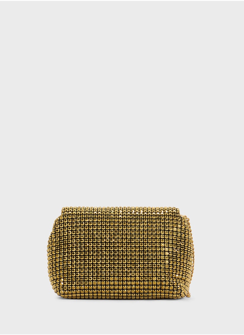 Gliters Crystal Mini Cross Body Bag