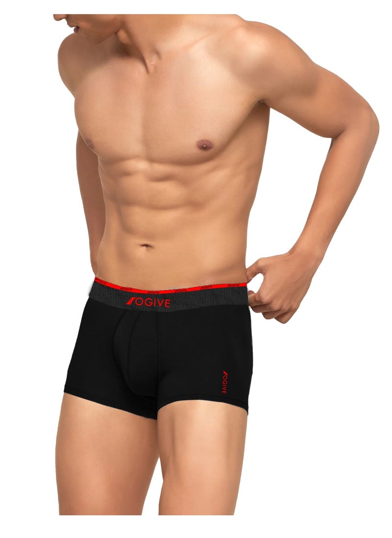 Premium Mens Underwear Boxer Trunks Ultrasoft Stretch 6 Pack