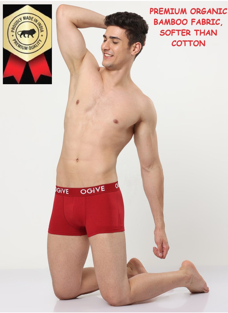 Premium Mens Underwear Boxer Trunks Ultrasoft Stretch 6 Pack