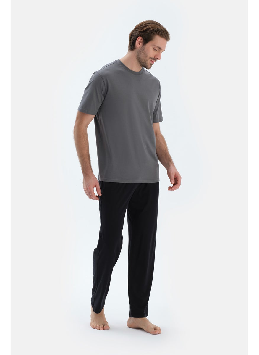 Trousers Cotton Blend Mid Rise Regular/Classic Fit Sleepwear