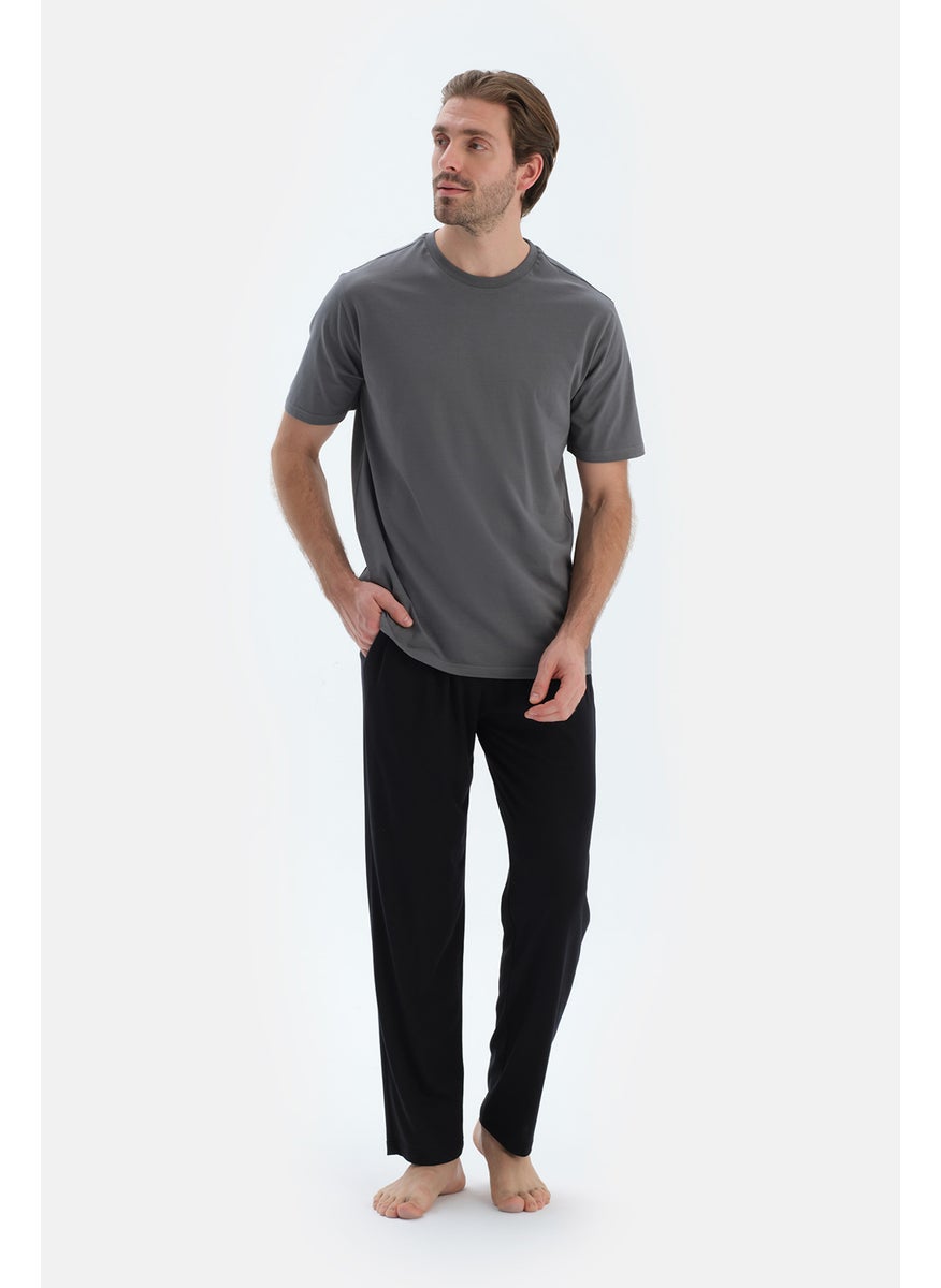 Trousers Cotton Blend Mid Rise Regular/Classic Fit Sleepwear