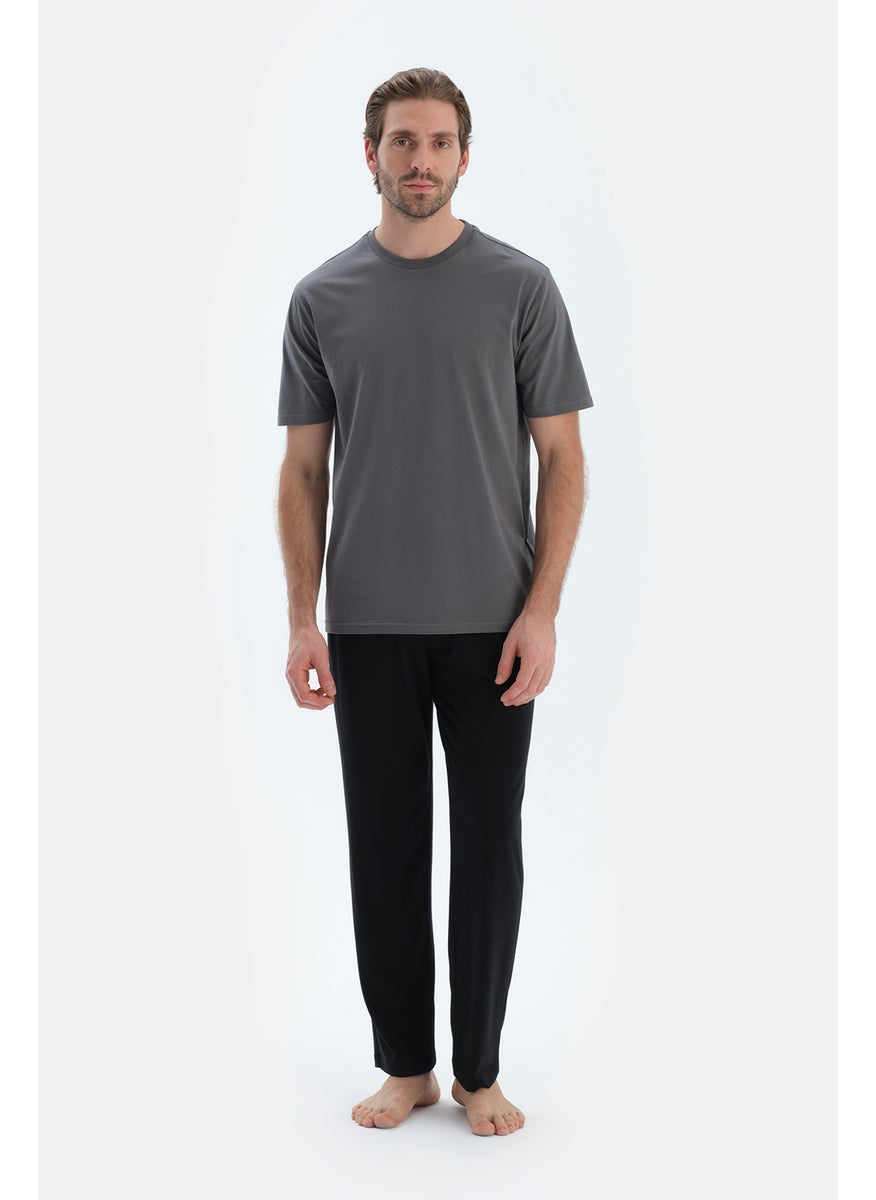 Trousers Cotton Blend Mid Rise Regular/Classic Fit Sleepwear